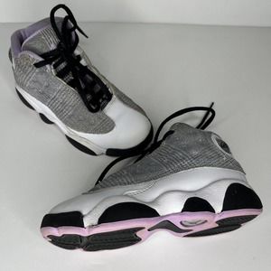 Jordan 13 Retro Youth Size 12C Houndstooth Lilac White Shoes